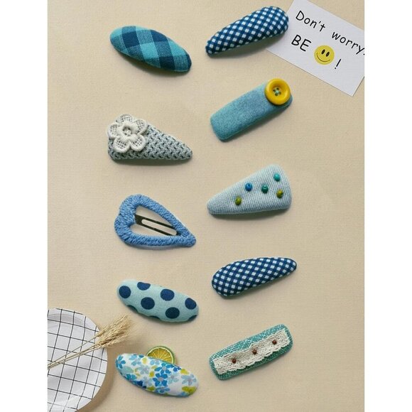 DIY Hair Accessory Kit Craft Supplies for Women Hair Clips Gaskets Fabric